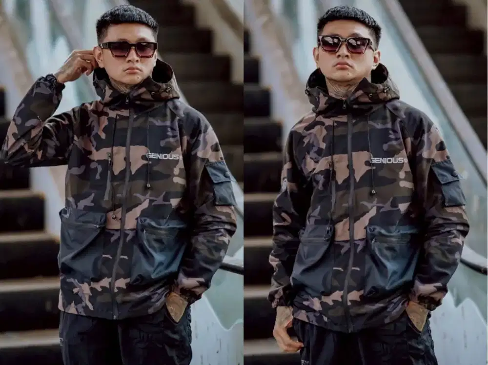 Jaket Cowok Parasut Anti Air Murah / Jaket Army Parasit Pria