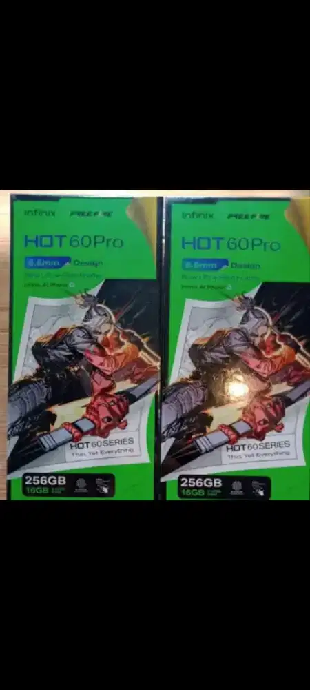 Infinix hot 60 pro 8/256 danrom128gb resmi