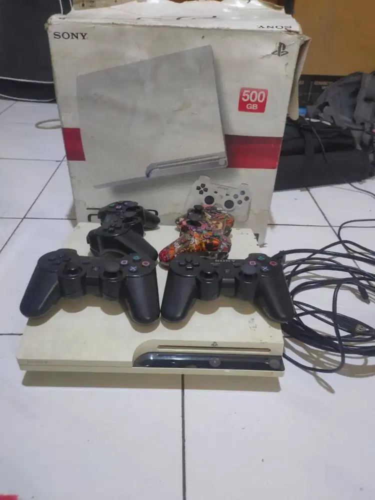 Ps3 seri 25xx 500gb 4stik dus dan tas game bisa request