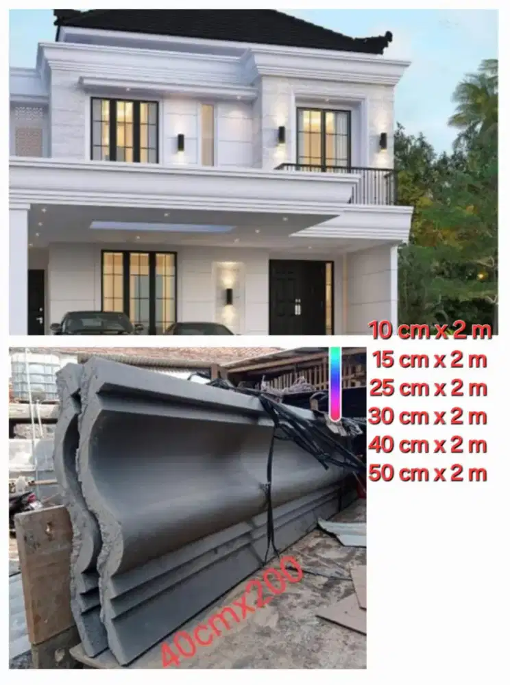 Lisplang beton profil instan