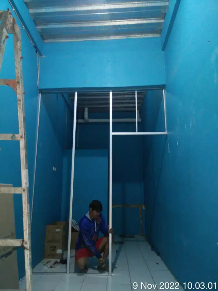 Dekor partisi gypsum murah untuk perkantoran cepat dan efesien donggg