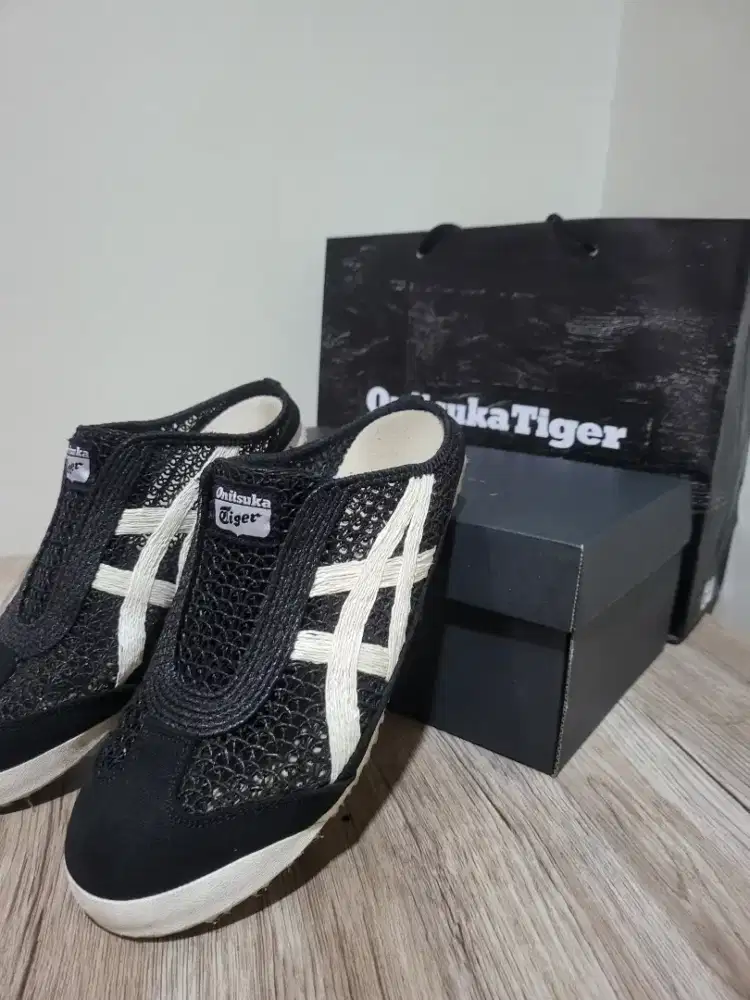 SEPATU ONITSUKA TIGER ORI MEXICO SABOT SIZE 42 BLACK 66