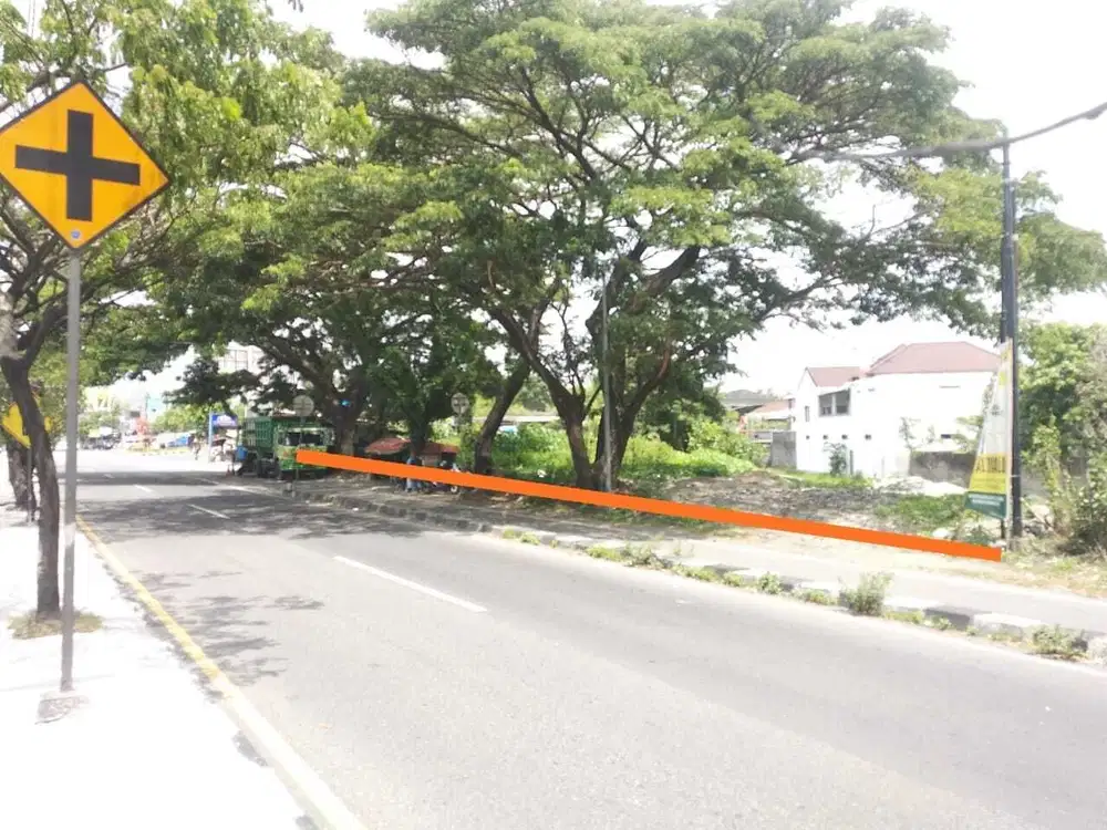 Tanah utk gudang,kantor pinggir jl wonosari per4 an ketandan