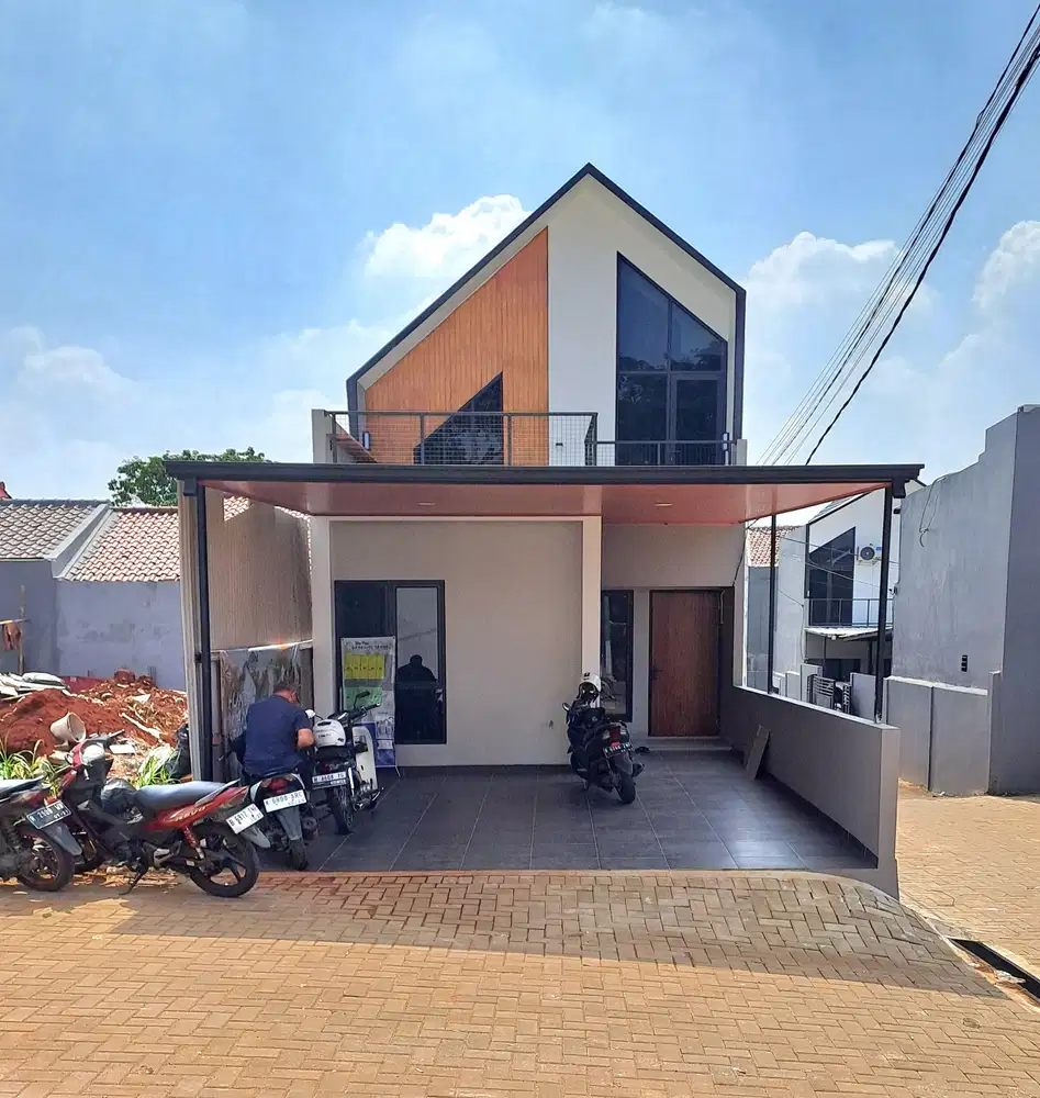 Rumah Modern Gaya Jepang Dekat Toll Desari Pancoran  Mas Depok
