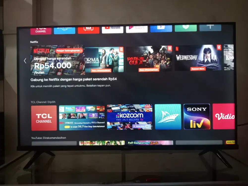 Android Tv 40in TCL Murah  Smart Polytron LG Digital Sharp 32 inch