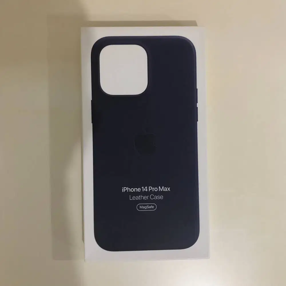 Casing Leather Case with MagSafe Apple iPhone 14 Pro Max Ink Original