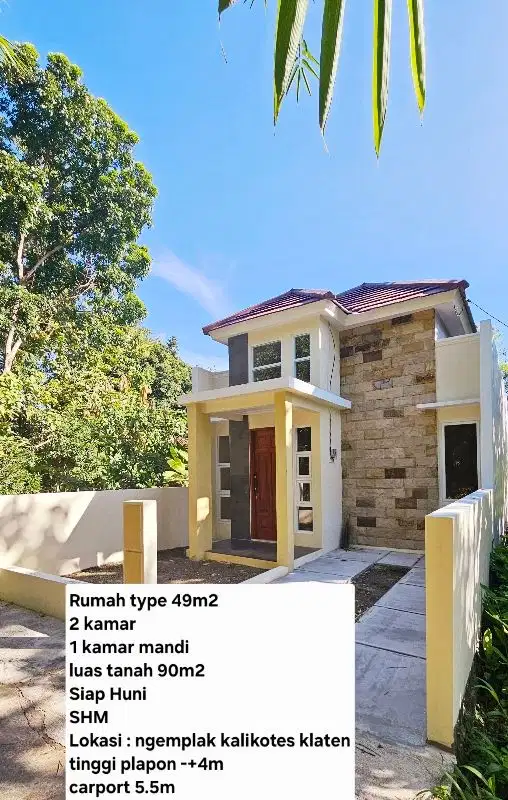 Rumah siap huni di klaten