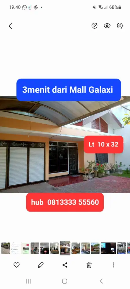 JUAL MURAH‼️Wisma Mukti 3menit dari Mall Galaxi