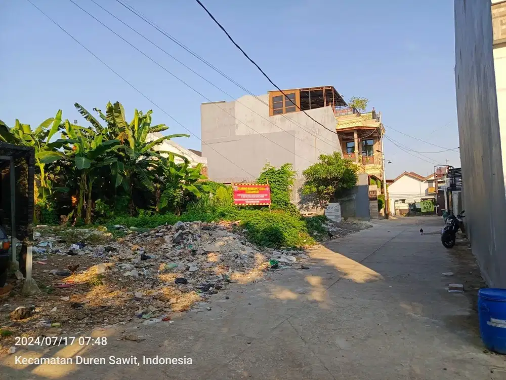 Dijual kavling siap bangun di cluster Duren Sawit jakarta timur