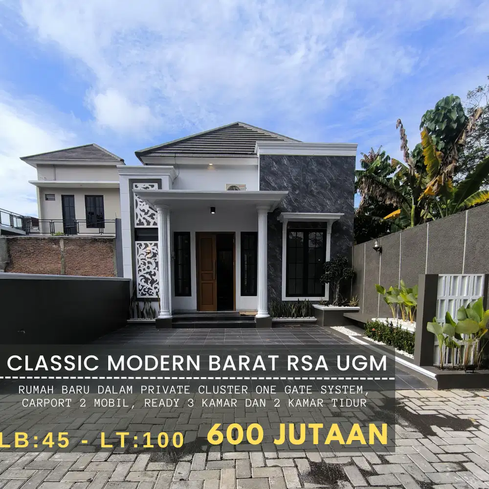 RUMAH DALAM CLUSTER DI CEBONGAN MLATI