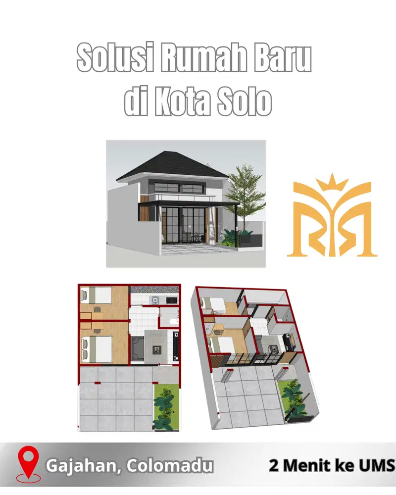 Hunian Modern dengan Fasilitas Lengkap dekat Kampus UMS