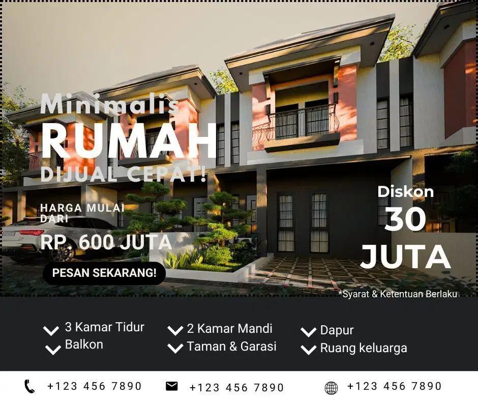 Diskon 30juta,rumah minimalis 2 lantai cileunyi bandung