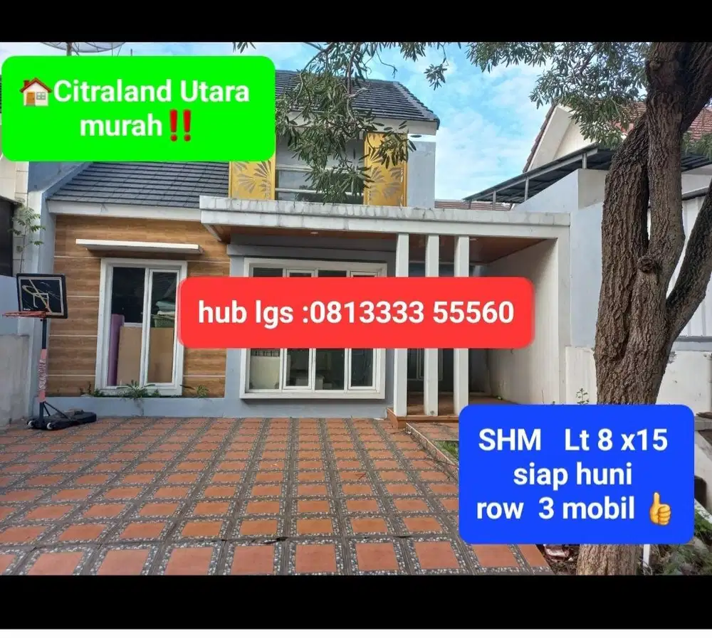 JUAL MURAH‼️RUMAH BUKIT PALMA , CITRALAND UTARA SIAP HUNI