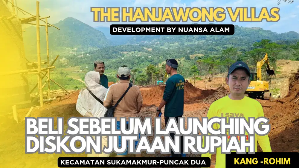 Tanah nuansa alam hanjawong villas di puncak dua bogor