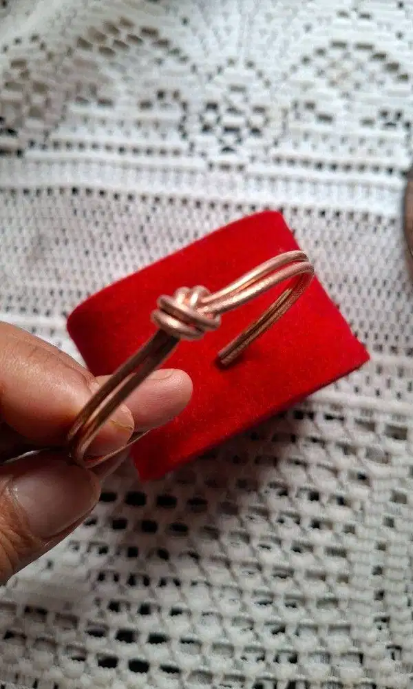 Gelang bangle vintage unique design and simple knot bangle bahan perun