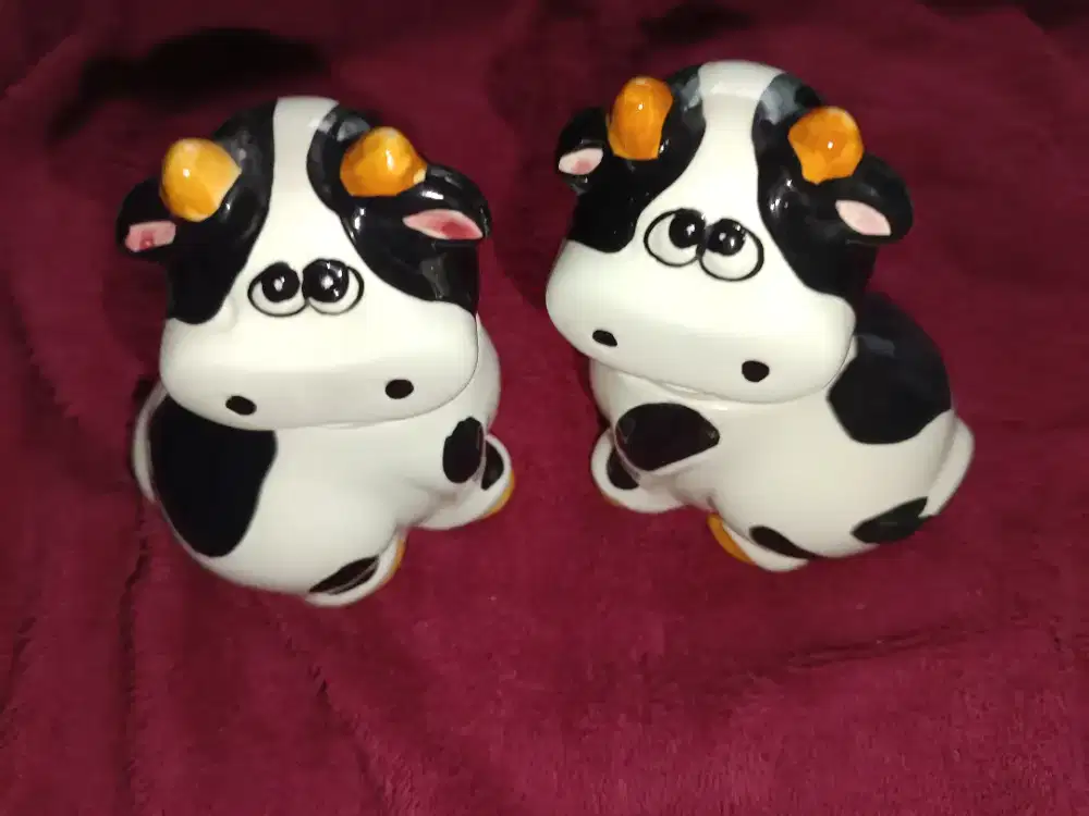 Tempat gula pasir / gula blok dari keramik