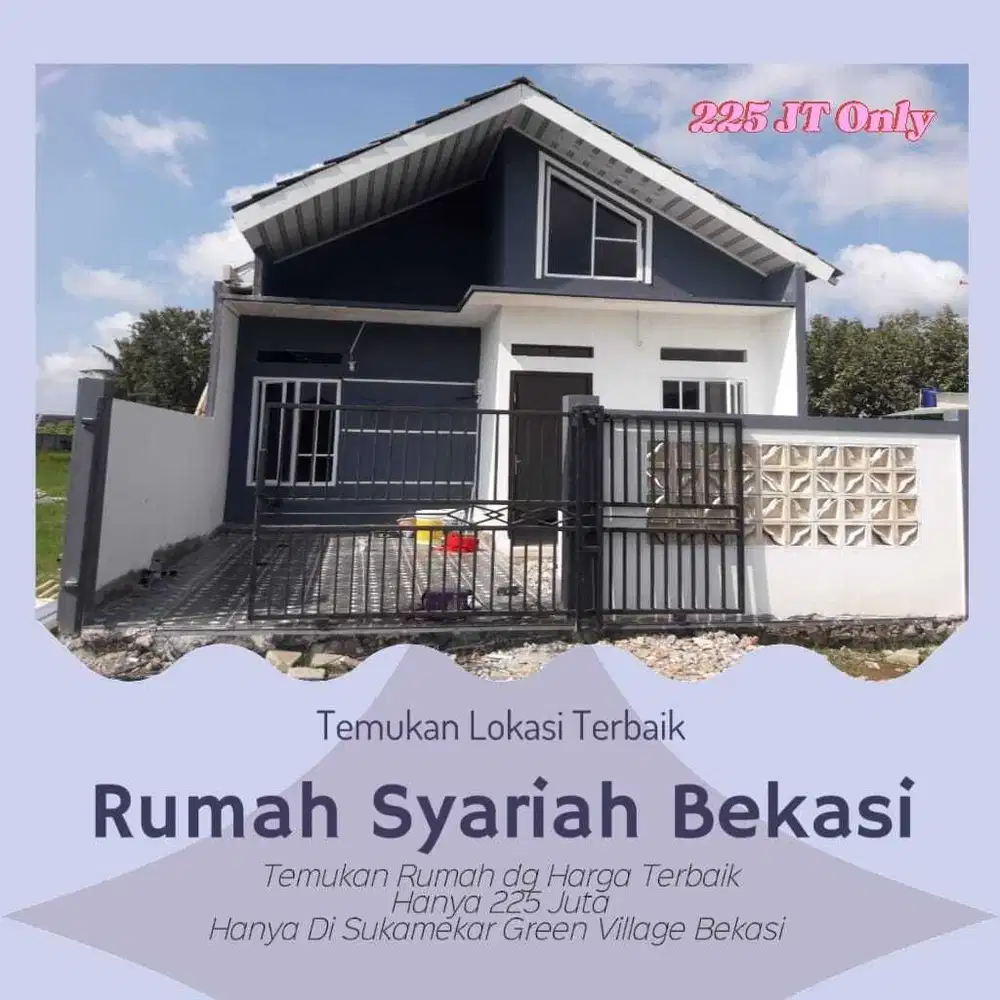 KPR rumah syariah Bekasi dekat ke stasiun tanpa BI checking