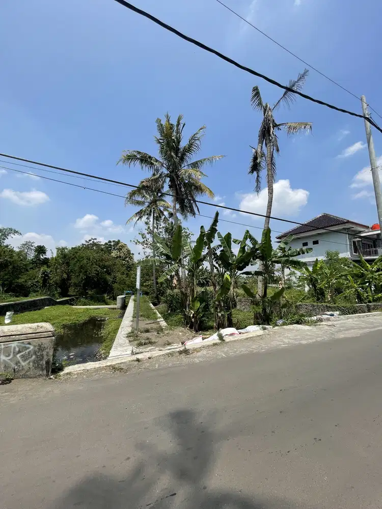 Tanah shm view sawah & sungai di jakal km10 selatan pasar gentan