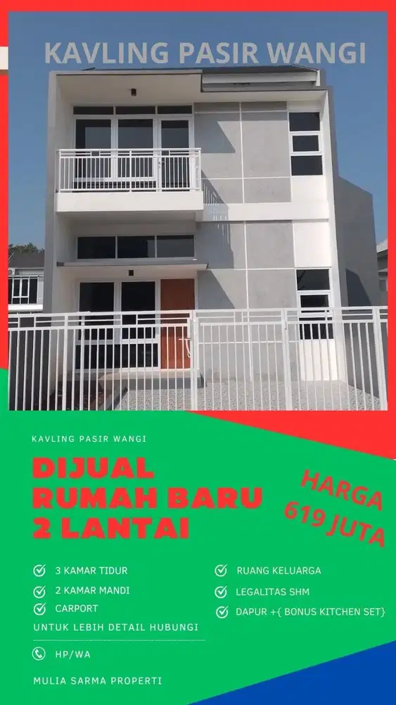 Sisa1unit lagi,jangan sampe kehabisan,rumah baru 2 lantai