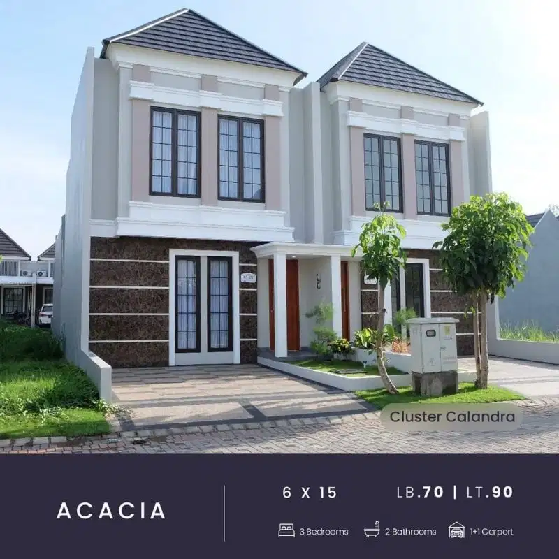 RUMAH SIAP DITEMPATI DP 0 FREE BIAYA SHM SIDOARJO