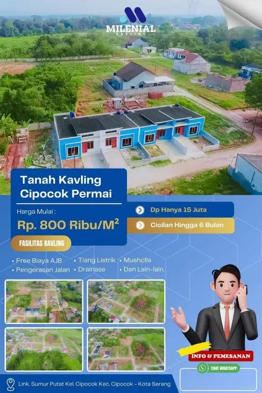 Tanah Kavling Cipocok