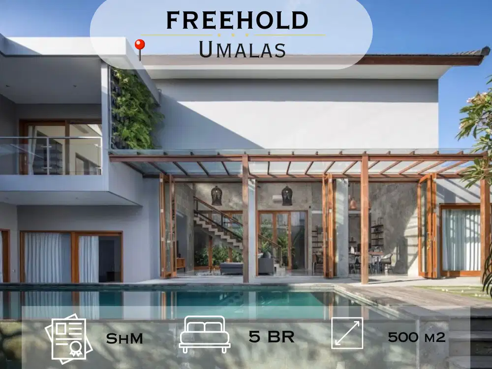 Dijual Villa Industrial Modern di Umalas, Lokasi Strategis & Elegan