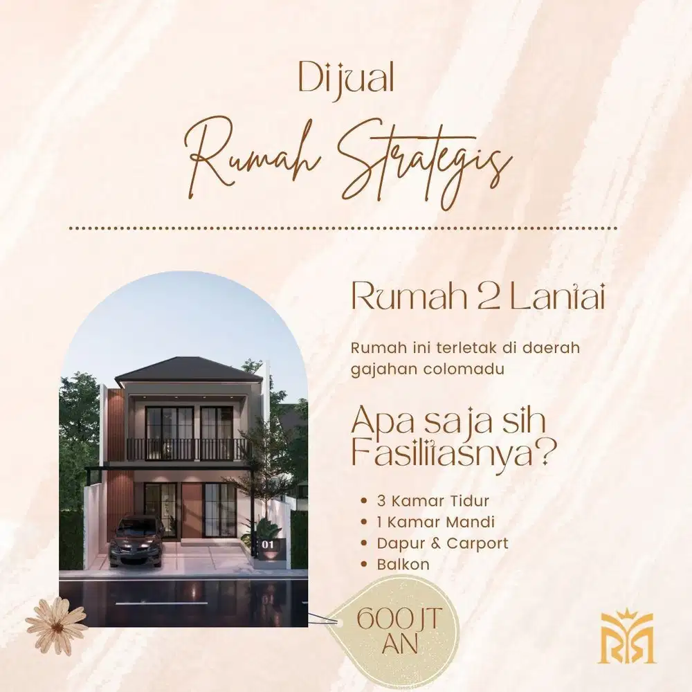 Miliki Rumah Strategis 2 Lantai di Colomadu, Hanya 500 Juta-an