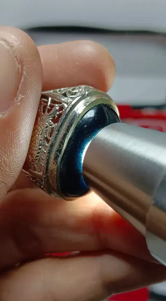 BATU NATURAL BACAN KENARI PECAH BIRU