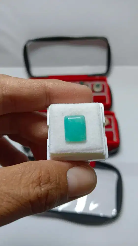 BATU NATURAL BACAN PERSEGI PANJANG CLEAN TEMBUS SENTER