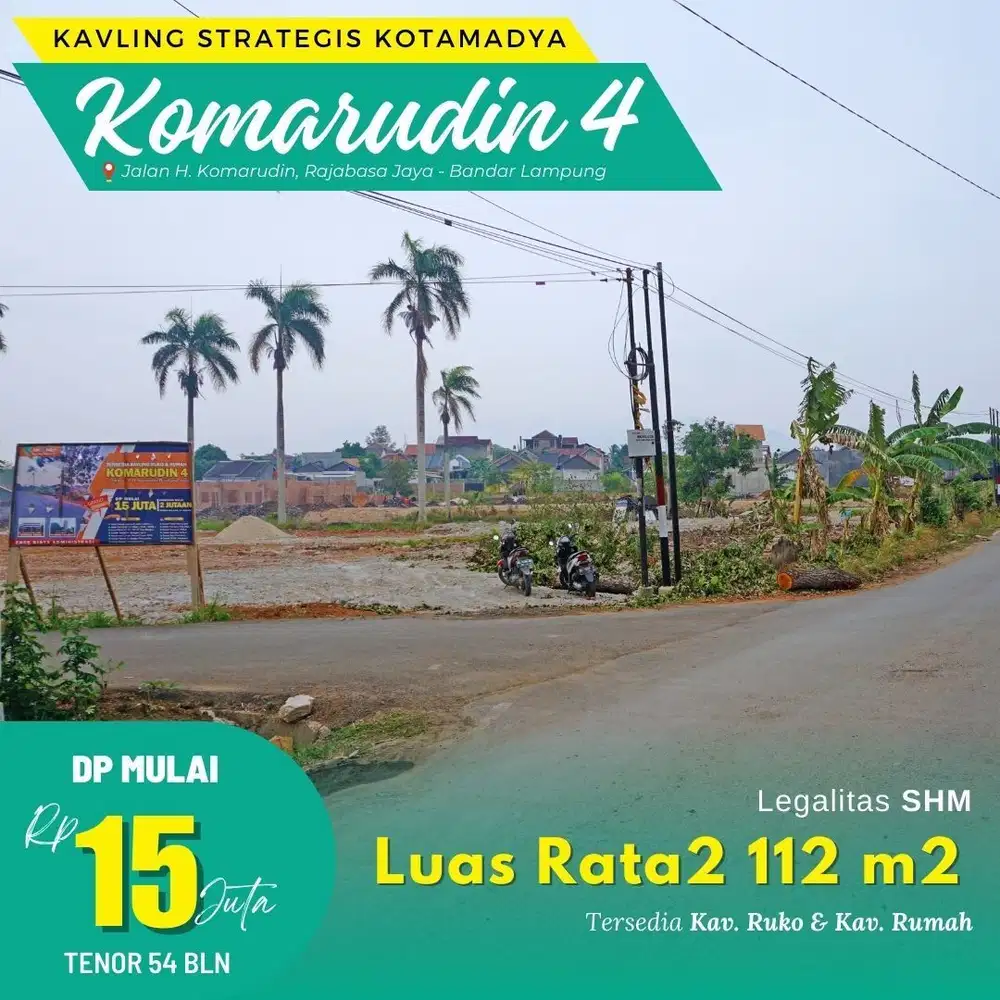 KAVLING SIAP BANGUN PINGGIR JALAN ASPAL UTAMA