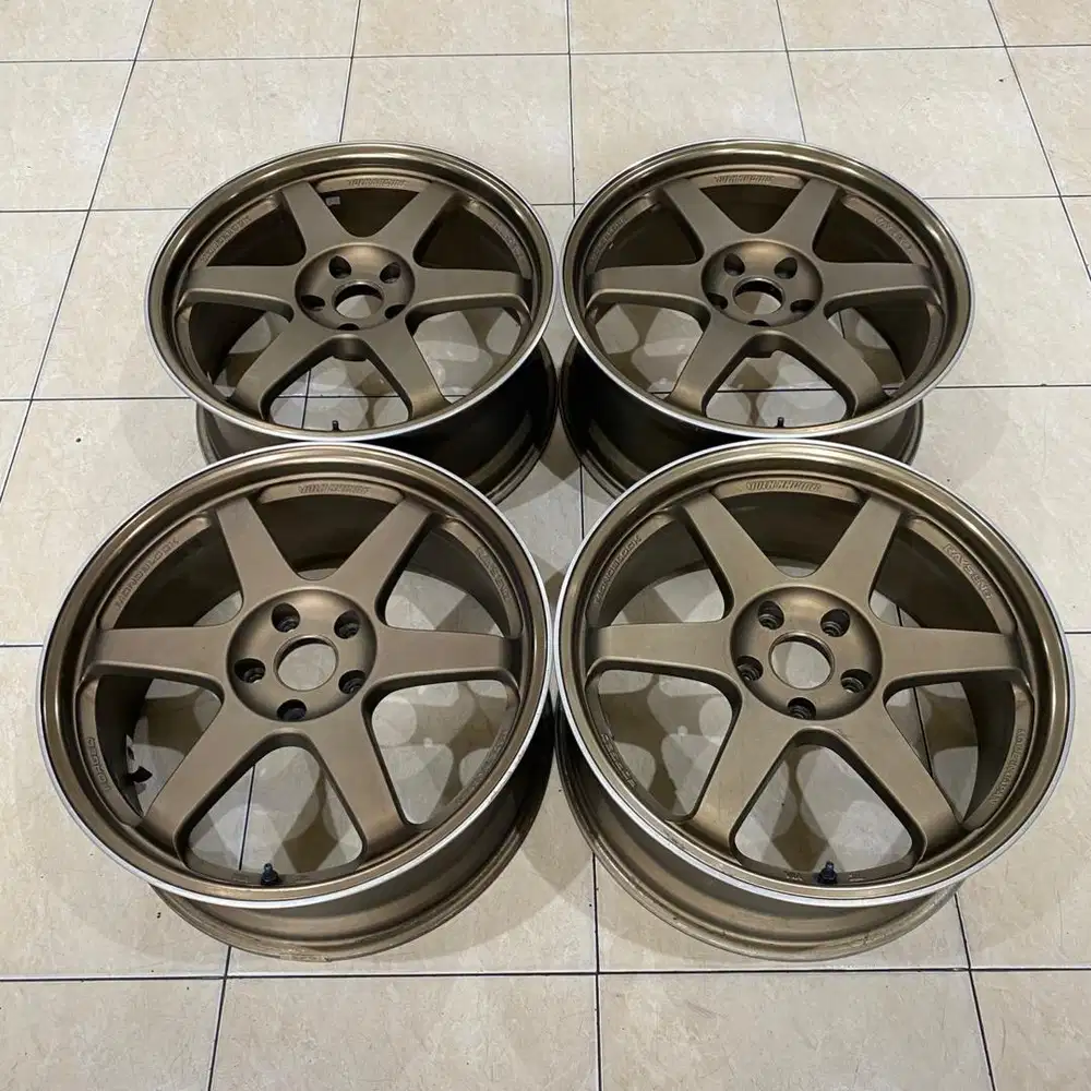 Japan Volkrays TE37 Ring 19 5x114 5x112 Velg Original Japan Jepang R19