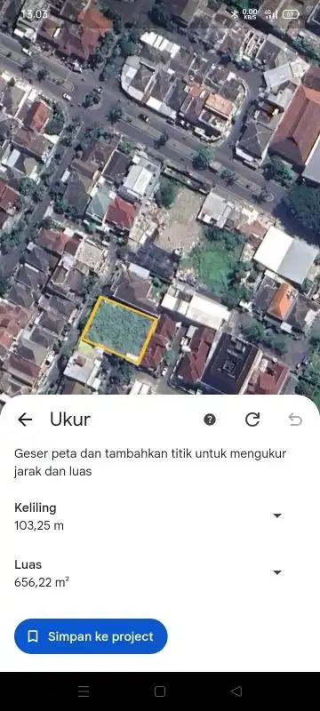 Dijual Tanah Kos Strategis di Griyashanta Dekat Patung Pesawat Suhat