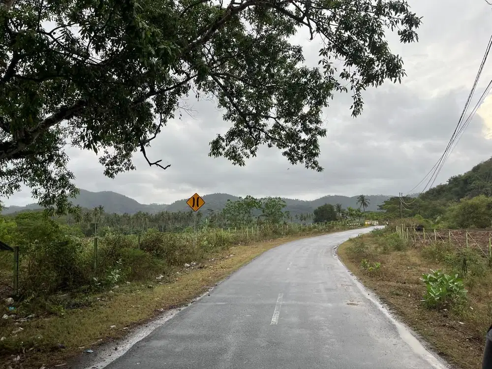 Tanah pinggir jalan raya Selong Belanak cocok untuk hotel