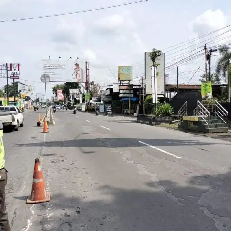 Tanah STRATEGIS Mangku Jl. Magelang Yogya depan Jogja City Mall PERSIS