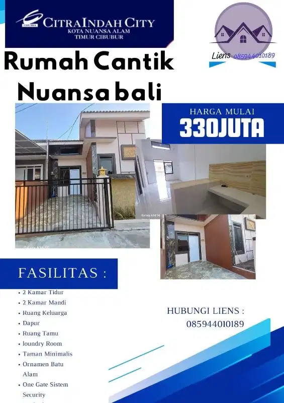 Ru.ah Murah Full renofasi Citra Indah City
