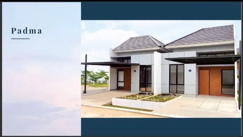 Rumah Minimalis Modern Darmawangsa Residence Cluster Padma  DP 0