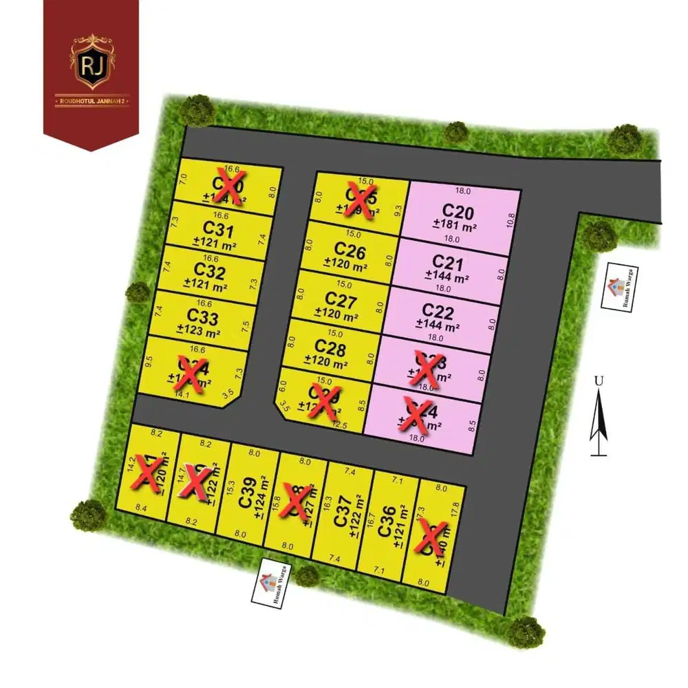 KAVLING STRATEGIS CUMA 50 METER DARI JALAN RAYA JEDUNG GUNUNGPATI