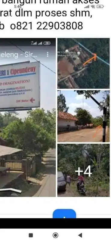 kavling strategis samping sma cipeundeuy