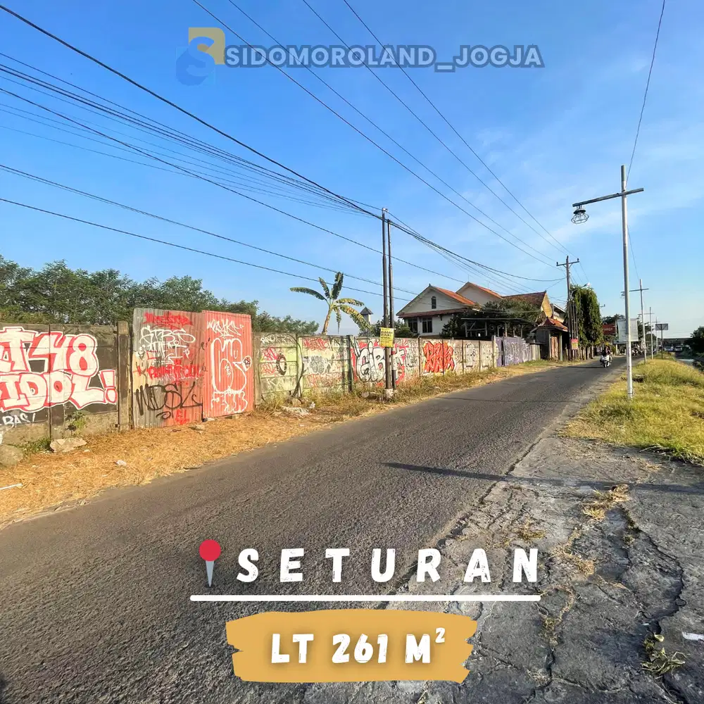 Tanah pinggir jl selokan mataram seturan. Dkt KAKKOI