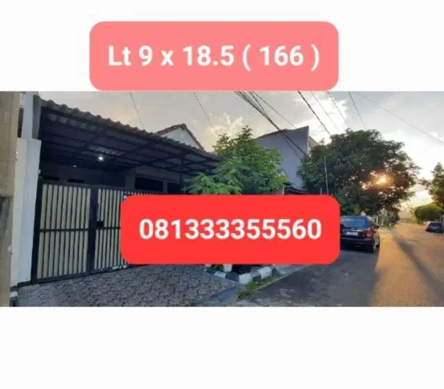 JUAL RUMAH‼️ SUTOREJO ROW 3 mobil