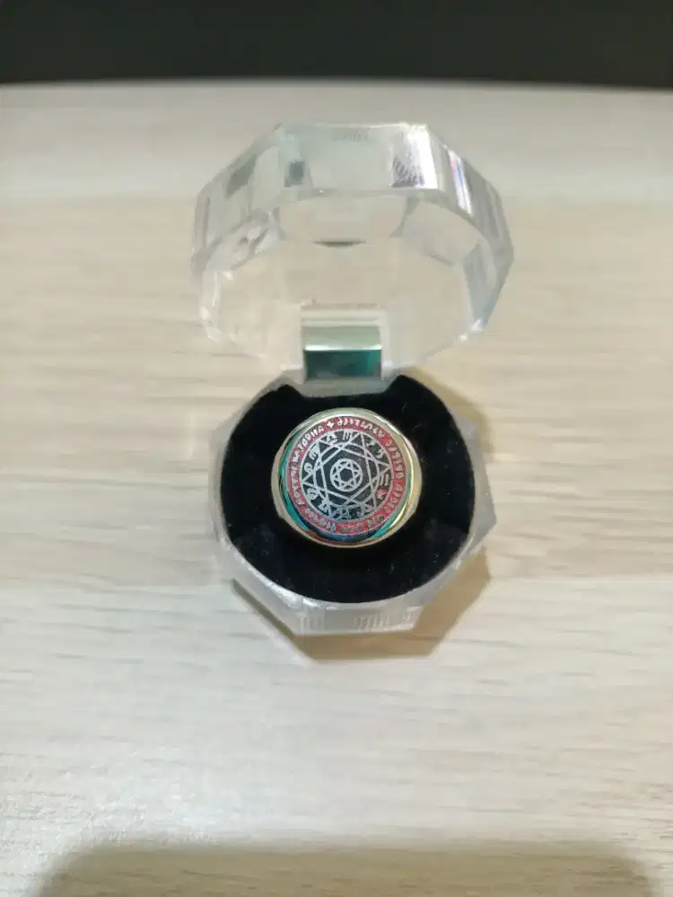 Cincin Perisai Raja Daud Atau Bintang Raja Daud Bahan Titanium Size 9.