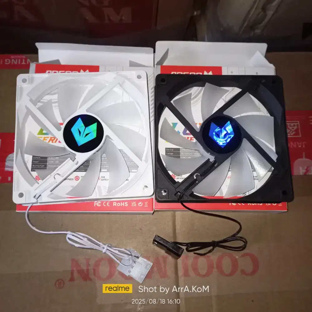 .:: FAN CASE RGB 120MM PUTIH DAN HITAM ::.