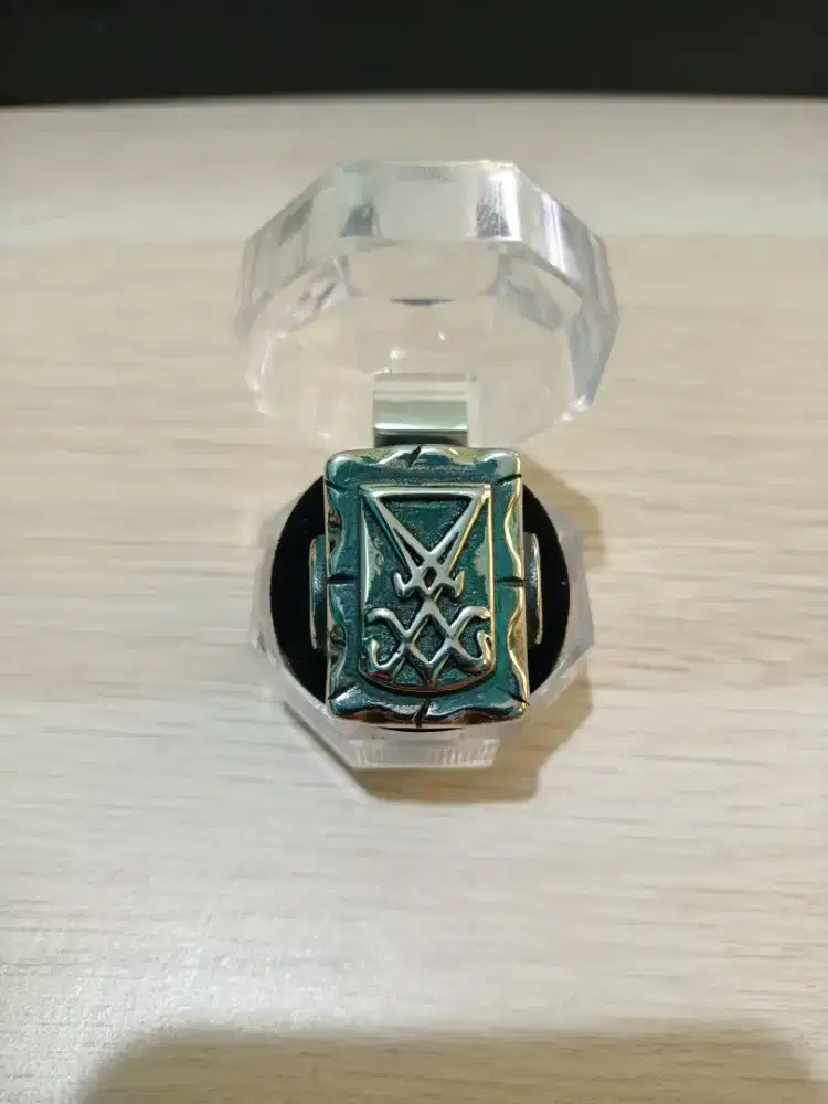 Cincin Titanium Morning Star Anak Moge Vintage Gotic Keren Ring Size 9