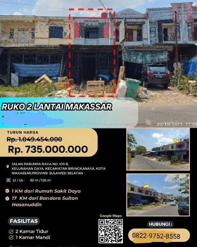 jual murah ruko melalui lelang negara