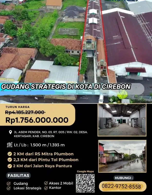 jual murah gudang melalui lelang negara