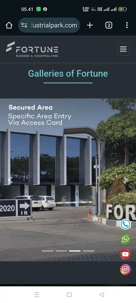 DI JUAL GUDANG DAN RUKO FURTUNE TAMBAK SAWAH WARU SIDOARJO