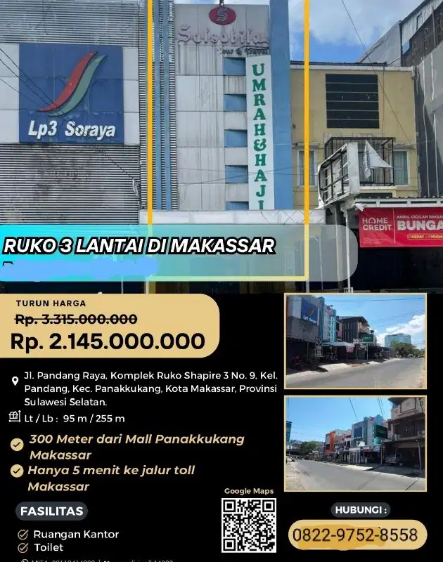 jual murah ruko melalui lelang negara