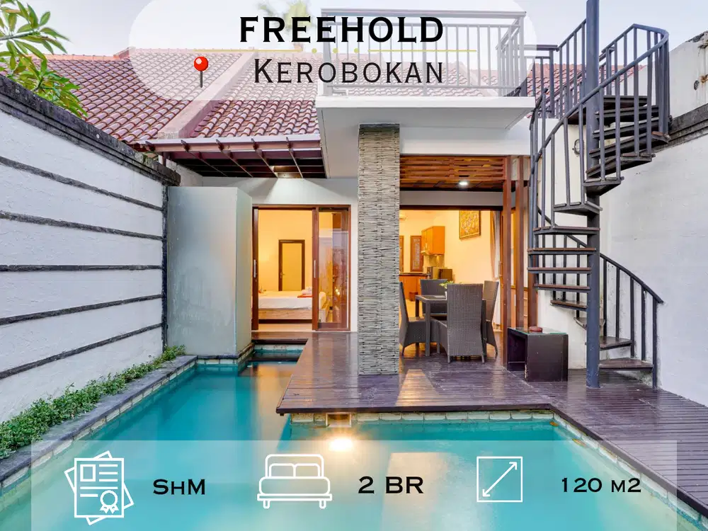 Villa Modern 2BR Kerobokan, Private Pool & One Gate System