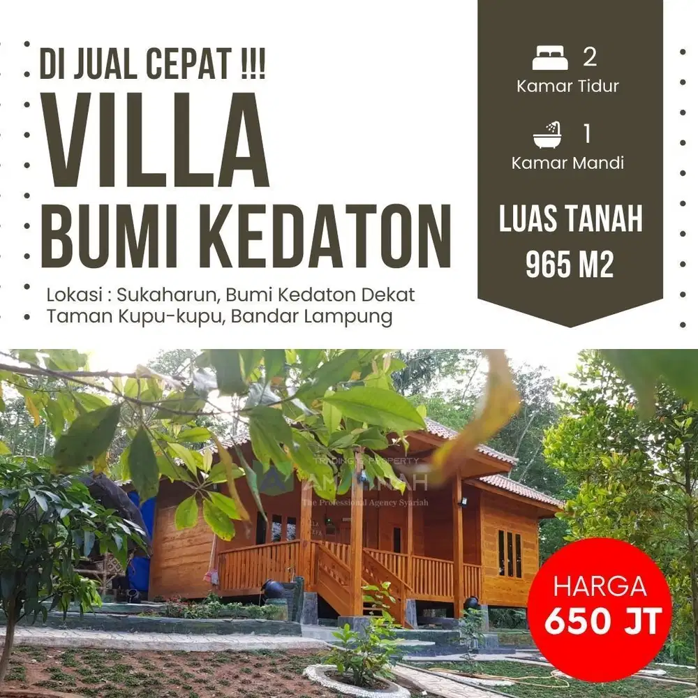 VIRAALL VILLA DI BANDAR LAMPUNG DIJUAL MURAH