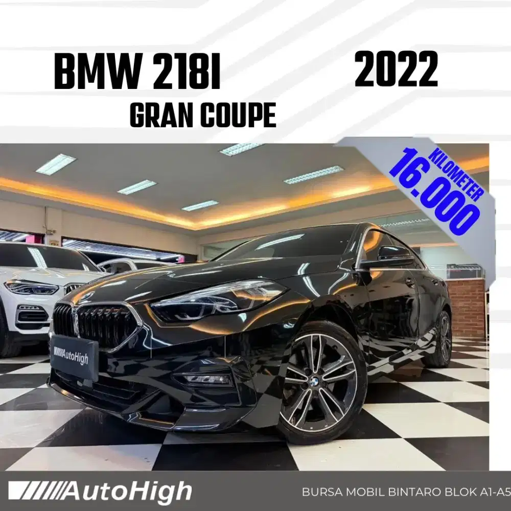 DP10% [Km16.000] 218i Gran Coupe 2022 Black Reg 2024 #AUTOHIGH